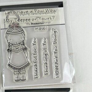 Pure Innocence Clear Acrylic Stamp My favorite Things Indian Girl